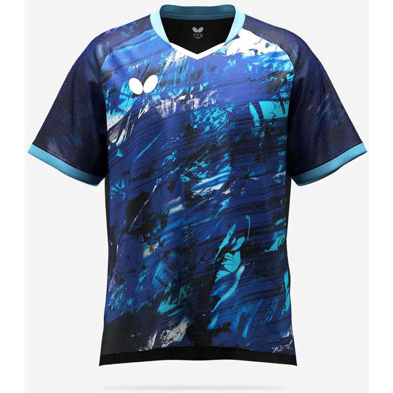 バタフライ　卓球用品 Butterfly ユニセックス ペルセード・シャツ ブルー 3S　46550