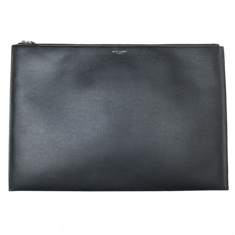 サンローラン SAINT LAURENT クラッチバッグ レザー ブラック メンズ 378261 k0012