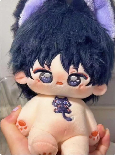 20cm 無属性ぬいぐるみ　コットン ドール　無属性　スケルトン有　本体のみ　棉花娃娃　出生証明書　原神