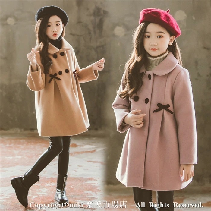 【新品プロモ-ション】厚手 アウター コート キッズ 子供服 女子 子供コート 折り襟 ジュニア トレンチコート ガールズ プリンセス 防寒 可愛い 中綿コート ジャケット 子供服 パーカー フェイク