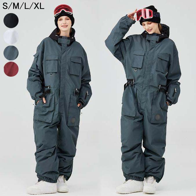 暖かい スノーボードウェア 連体服 スノボ ウェア 男女兼用 ボードウェア オールインワン メンズスノーウェア スノボーウェア スキーウェア スノボウェア 防寒 スノーボード スノボー スキー レディ