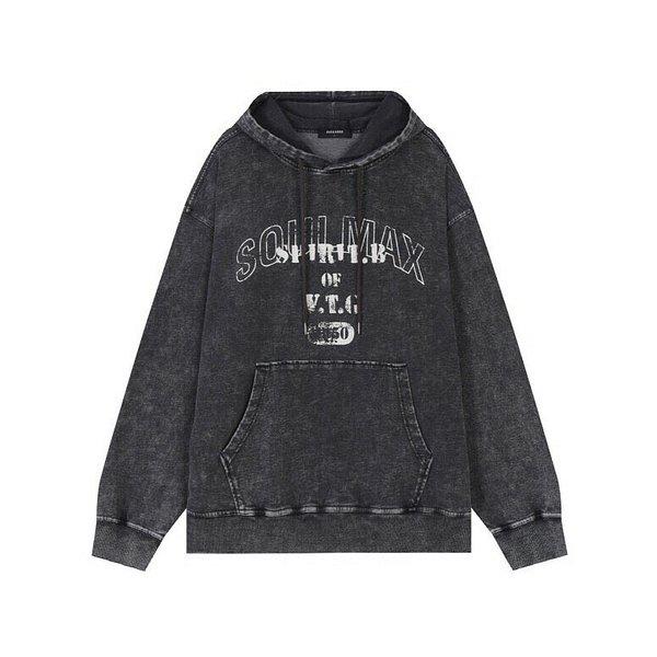 []メンズ) 3段トリプルオーバーフィットウォッシュドアートワークフード付きTシャツ (B251TS321) (P003731524)