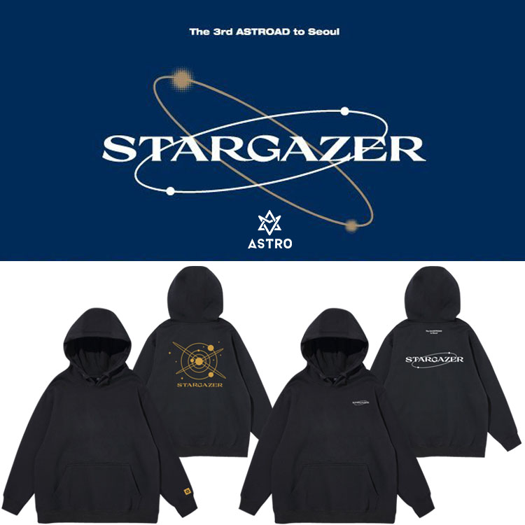 astro コンサート Stargazer スプリングパーカー ゆったりプルオーバー サポートガード服