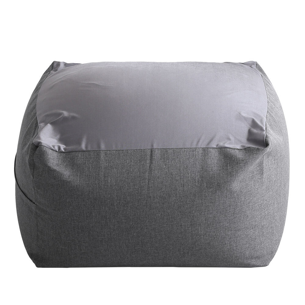 特大のキューブ型ビーズクッション・日本製（XLサイズ）カバーがお家で洗えます Guimauve-ギモーブ-　SH-07-GMV-XL-GY　グレー