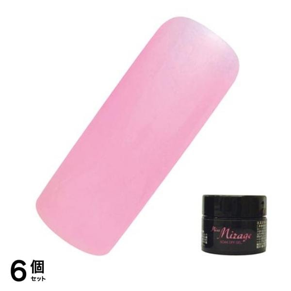Miss Mirage(ミスミラージュ) ソークオフジェル シアー マーメイドピンク S3S 2.5g 6個セット