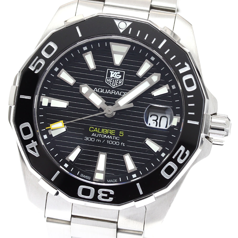 タグホイヤー TAG HEUER WAY211A.BA0928 アクアレーサー キャリバー5 デイト 自動巻き メンズ 箱付き_905942【中古】