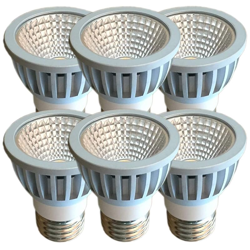 Fwaytech LED E26口金 昼白色 COB7W AC100V 調光器対応 ダクトレールLEDスポットライト レフランプ60W75W相当 密閉器具対応 ダイクロハロゲン 6個セット (昼白色