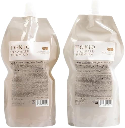 【美容室専売品】TOKI_O IE インカラ_ミ プレミアム/プラチナム シャンプー700ml & トリートメント700g 詰替えセット ヘアトリートメント アウトバス ヘアサロン専売品 日本製 (P