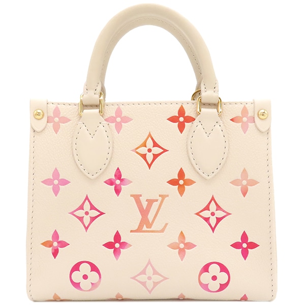 ルイヴィトン LOUIS VUITTON 2WAYバッグ オンザゴー BB モノグラムアンプラントレザー サンライズアクワレル ゴールド金具 ショルダー M47115 RFID【中古】