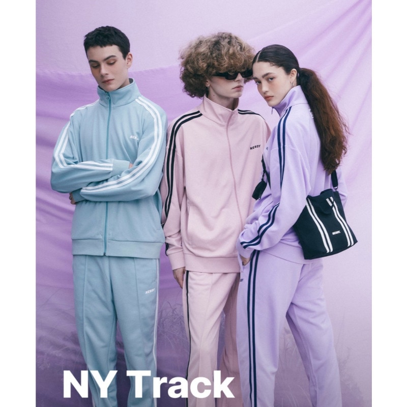 大人気 【NERDY】 LACE NY TRACK TOP PANTS SET UP ●上下セット ノルディ NERDY NY Track Top NY トラックトップ -ファッション