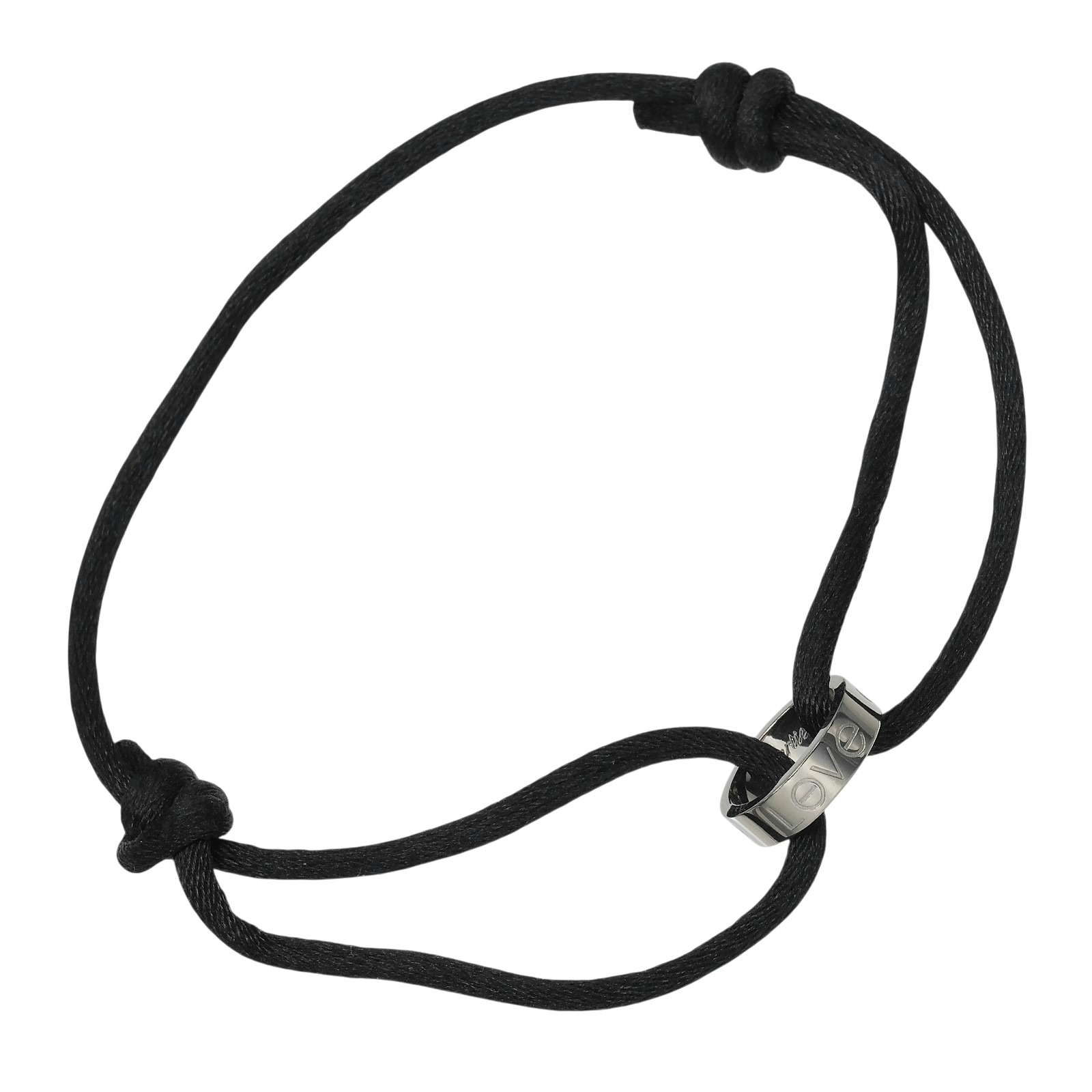 ラブ チャリティー ブレスレット K18ホワイトゴールド 約2.58g レディース 中古品 Aランク