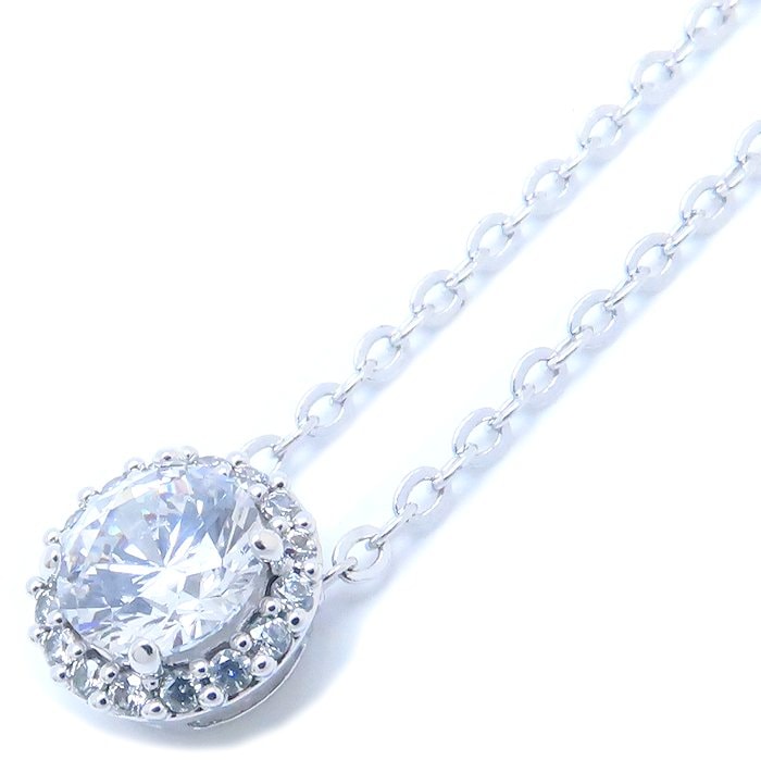 クリスタル ネックレス シルバーメッキ/293732【中古】