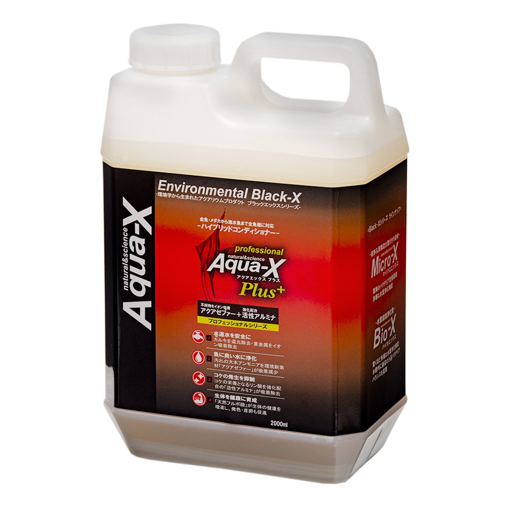Ａｑｕａ－Ｘ　Ｐｌｕｓ　アクアエックス　プラス　２０００ｍＬ　淡水・海水両用　熱帯魚　海水魚　リン酸　イオン吸着　除去　ＣＲＣ10―45―90―00―00
