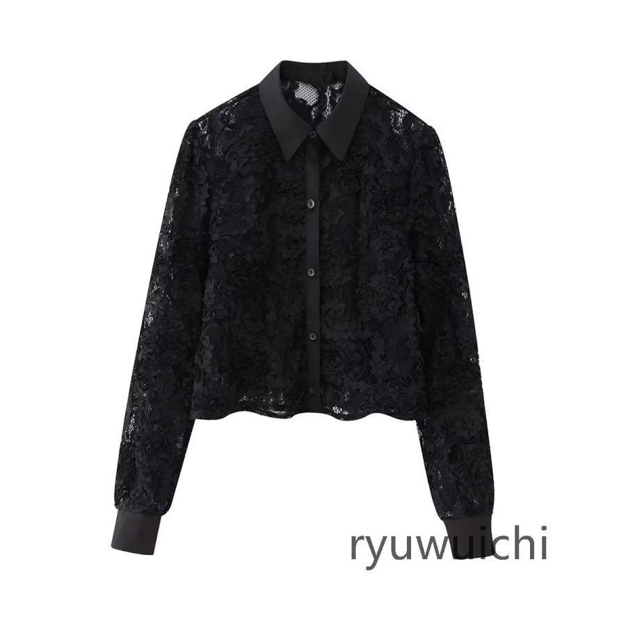 ブラウス トップス 長袖 ピーターパンカラー レース 透け感 エレガント 上品 パーティー 結婚式 グリーン ブラック シンプル 女子会 美人 ミセス