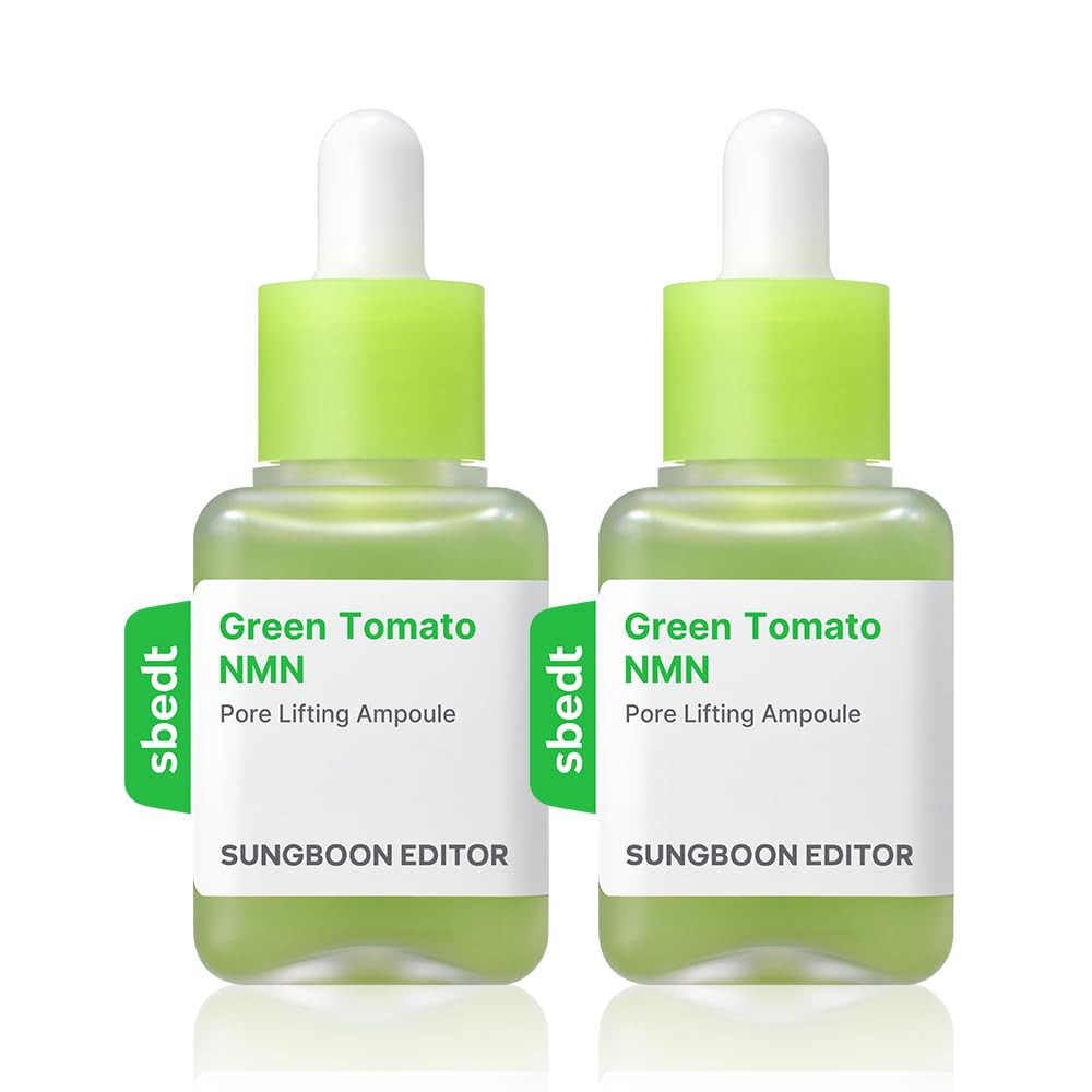 【SUNGBOON EDITOR 成分エディター】グリーントマトNMNポアアンプル 40ml 2個セット 美容液 セラム 保湿 弾力 毛穴ケア ハリ 油水分バランス 皮脂 韓国コスメ 韓国スキンケア