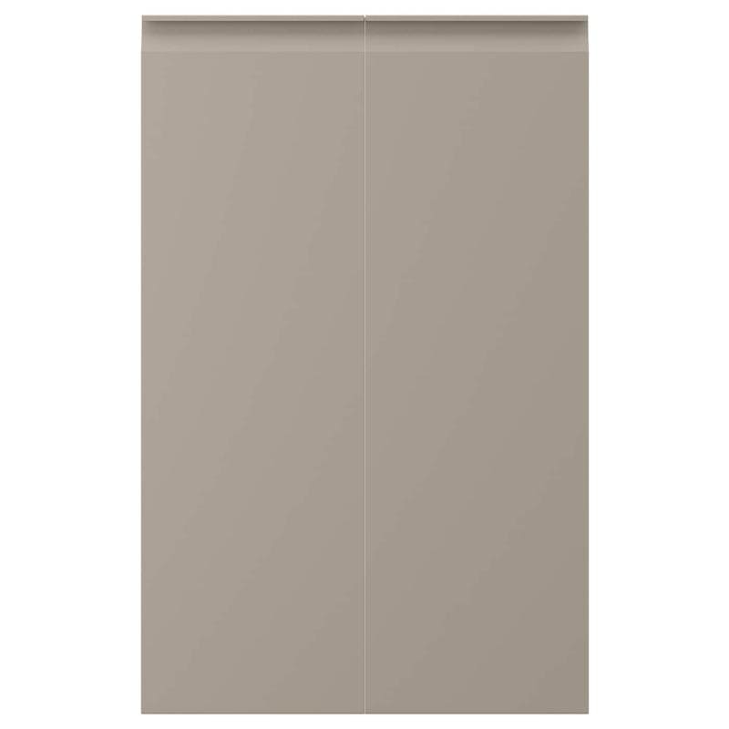 UPPLOV ウップローヴ 扉 コーナーベースキャビネット用 部品2個 - 右/マット ダークベージュ 25x80 cm