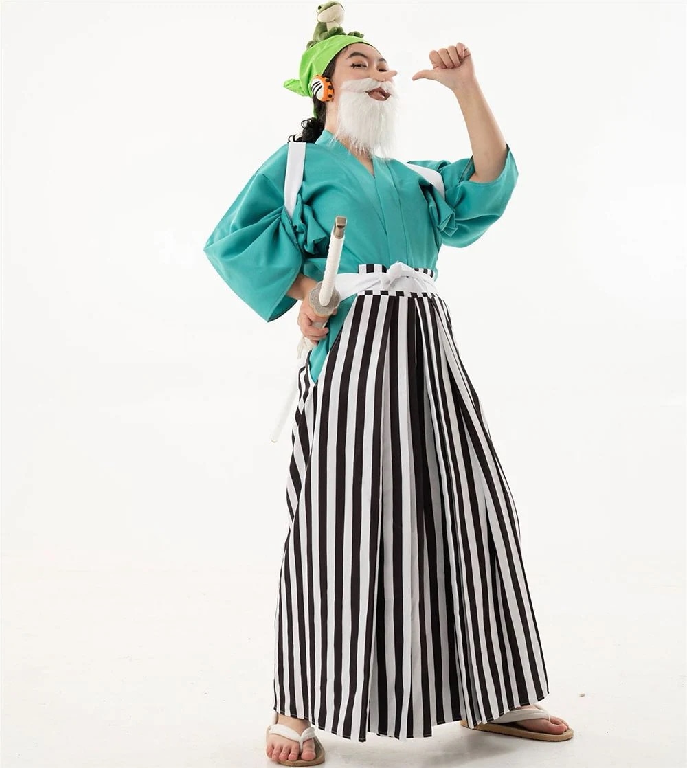 [今日は安い-出荷が早い]ONE PIECE ワンピース ワノ国 ウソップ風 コスプレ衣装 暗紋設計 コスチューム ハロウィン 変装 仮装品質良い 店舗お勧め