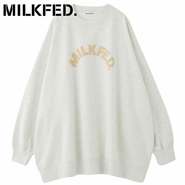 ロゴビッグスウェットトップ [103244012003] LOGO BIG SWEAT TOP レディース トップス トレーナー スウェットシャツ OATMEAL