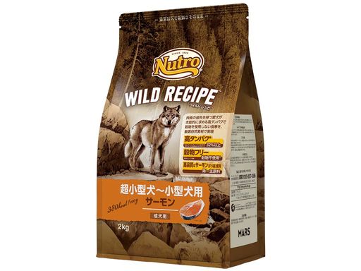 NUTRO ニュートロ ワイルド レシピ 超小型犬~小型犬用 成犬用 サーモン 2KG ドッグフード グレインフリー【着色料 無添加/グレインフリー/グルテンフリー/小粒】