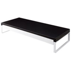 LIHITLAB 机上台590mm 引出し付 A-7338-24 黒