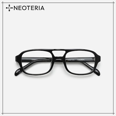 【NEOTERIA】 TOENDA · BLACK メガネ 正規品 7,904円