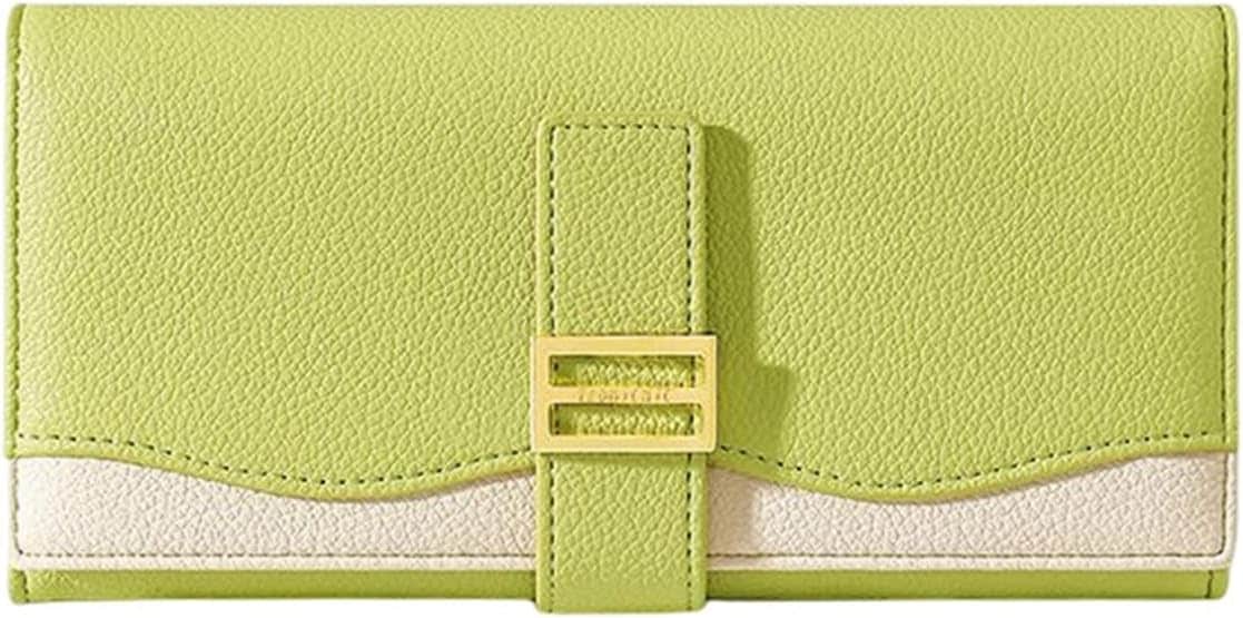 【20%OFFクーポン】長財布 レディース 大人 バイカラー 三つ折り ボタン ファスナー 財布 大容量 小銭入れ スマホ入れ可 カード入れ 多機能 スキミング防止 使いやすい お手頃 ウォレット 高 6,665円