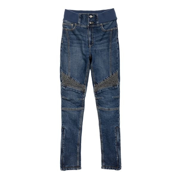 秋冬 ROP66 リブウォームストレッチパンツ レディース ブルーデニム M+サイズ ROP66/BLUE DENIM/M+