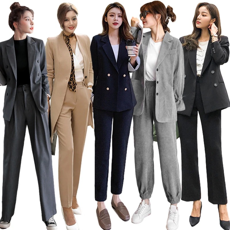 百掛けロングスーツベスト フォーマル ゆったり Vネックバンディング コートカーディガン気質アウタースーツセットアップ 卒業式 スーツ ママ 卒園式 入園式