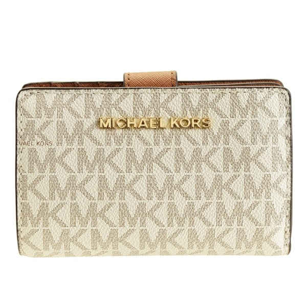 マイケル マイケルコース MICHAEL MICHAEL KORS 二つ折り財布 アウトレット 35f8gtvf2b-vanilla