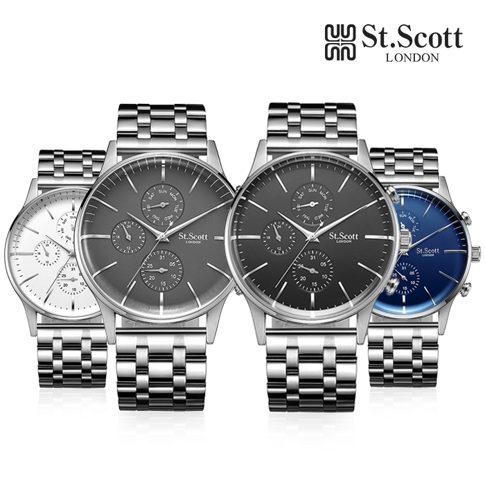 ST.SCOTT LONDON ST6013Mゼロスマルチメンズメタルウォッチ