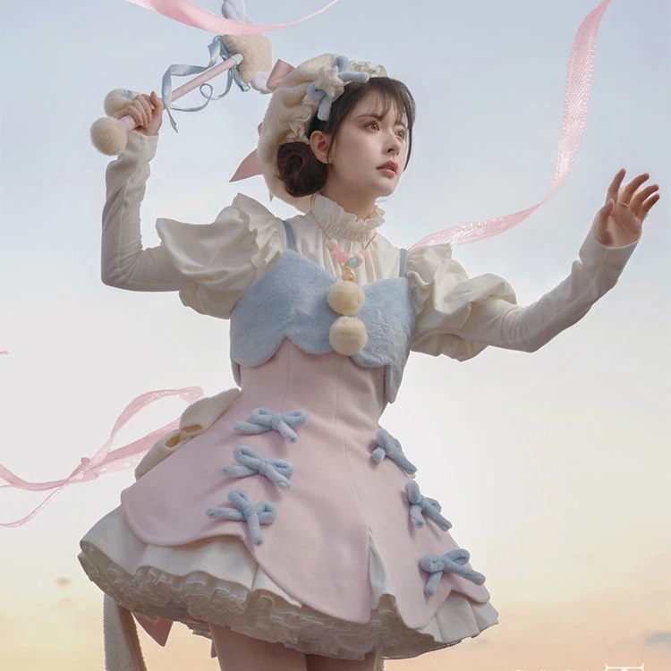 スターライトロリータの小さな魔法と願いを集めてロリータドレスウィンタースタイル