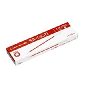 (業務用50セット) 三菱鉛筆 ボールペン替え芯/リフィル (1.4mm/赤 10本入り) 油性インク SA14CN.15