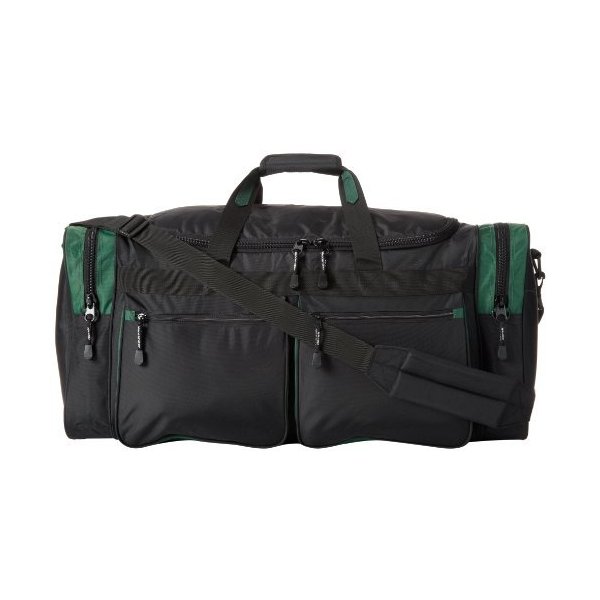 Derek Alexander Classic Duffle with Full Top Access， Black/Green， One Size 並行輸入品 18,900円