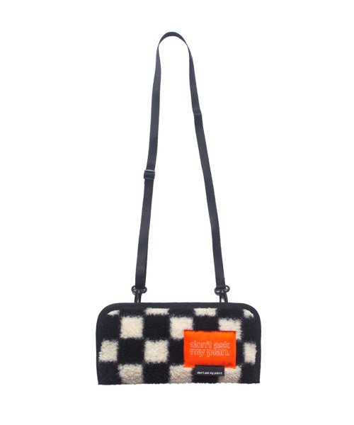 3WAY BOUCLE MNBAG_CHECKERBOARD BLACK