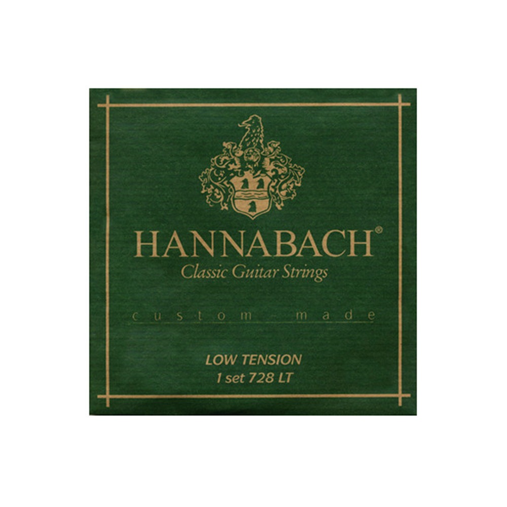Hannabach シリーズ 銀メッキ巻きクラシックギター弦 ナイロン弦 728LT ローテンション 1セット 耐久性が高い