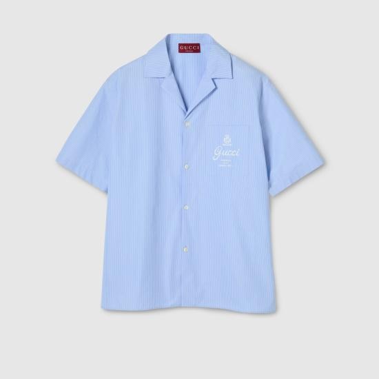 GUCCI Men Shirts 794907ZAJWW 4061 Clear Blue