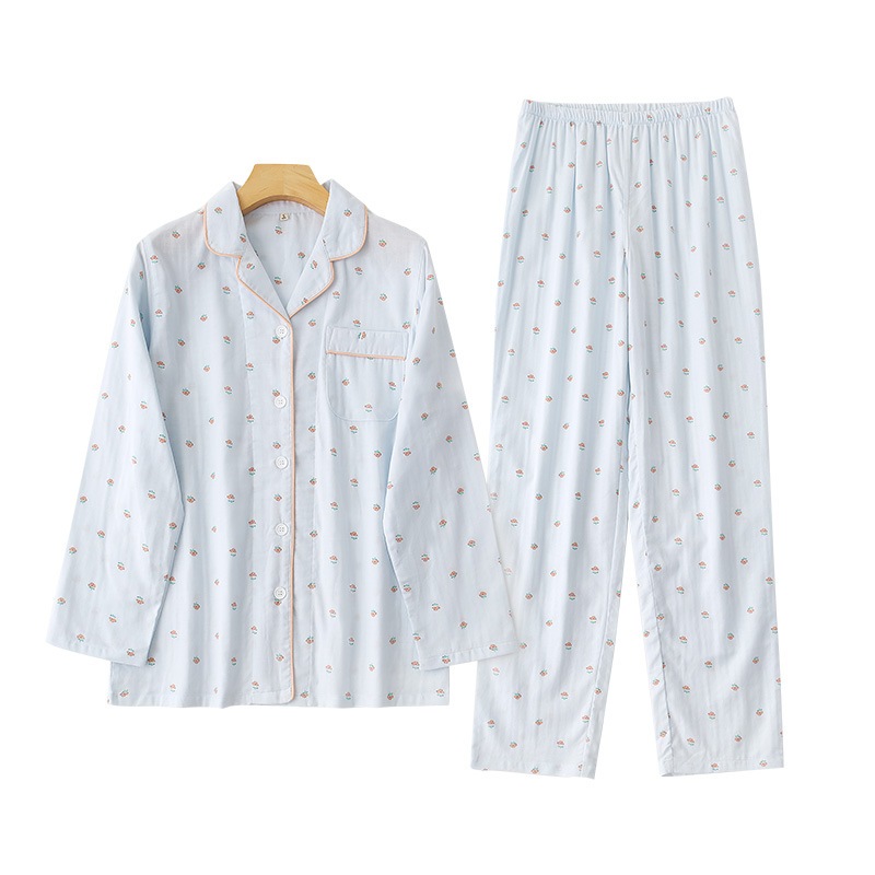 パジャマ レディース 夏 セット 大きいサイズ 綿 ダブルガーゼ マタニティー 春 ルームウェア韓国 5,443円