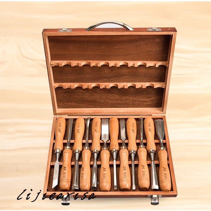 手作り木彫りナイフ木工彫りナイフ彫刻刀ツール木彫り刃物彫刻ナイフ セットTT-108