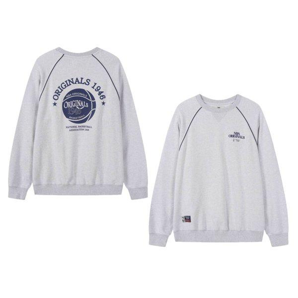 ORIGINALS46 ラグラン スウェットシャツ (メランジグレー) N254TS051P_s