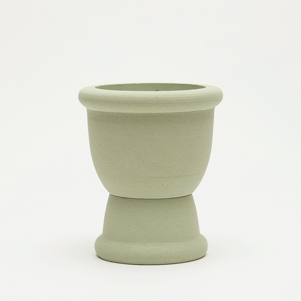 Drum_Greentea 自家製陶器 高級鉢植え サイズ 鉢植え皿 一体型鉢植え鉢植え園芸花ブランド