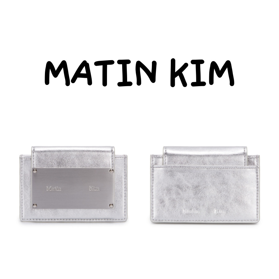 韓国人気 23SS アコーディオン ウォレット シルバー