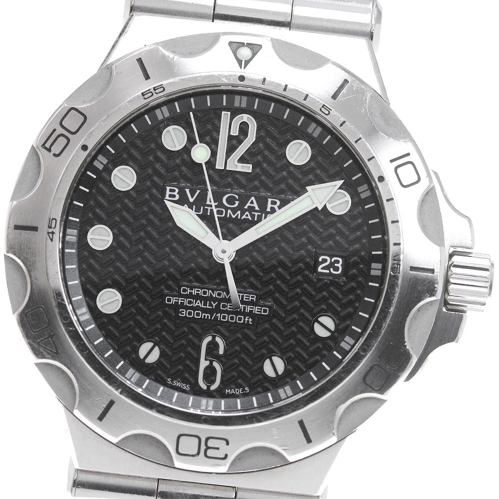 ブルガリ BVLGARI DP42SSD ディアゴノ スクーバ アクア デイト 自動巻き メンズ _781637【中古】