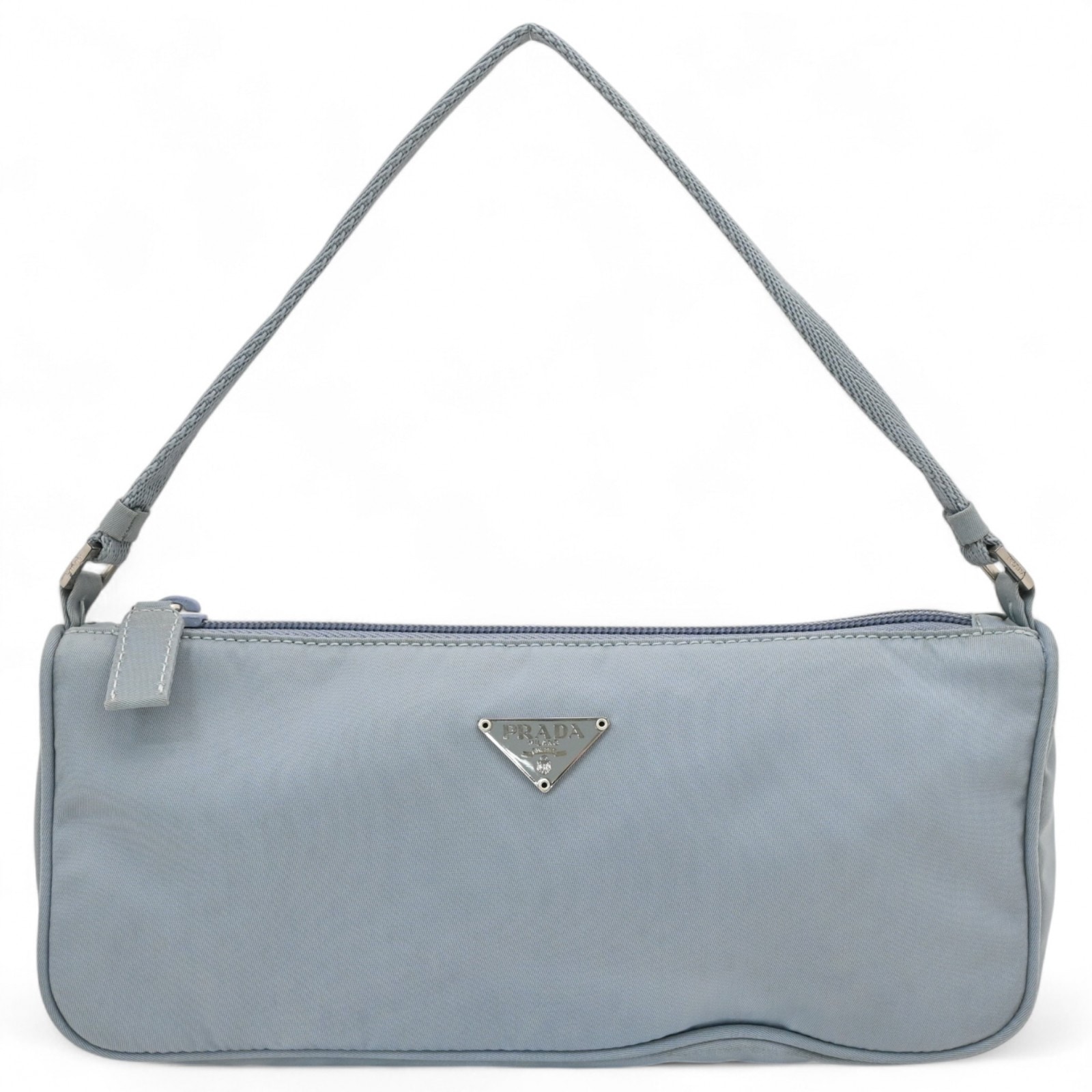 プラダ ハンドバッグ アクセサリーポーチ ブルー Bランク pr4618aa