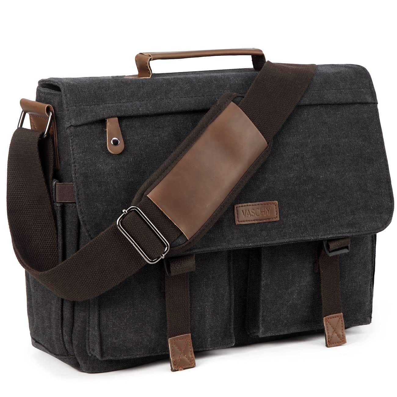 Vaschy ショルダーバッグ メンズ, 帆布 メッセンジャーバッグ 撥水加工 14インチPC収納 ビジネスバッグ 通学 通勤 斜めがけバッグ A4 カバング レー 5,223円