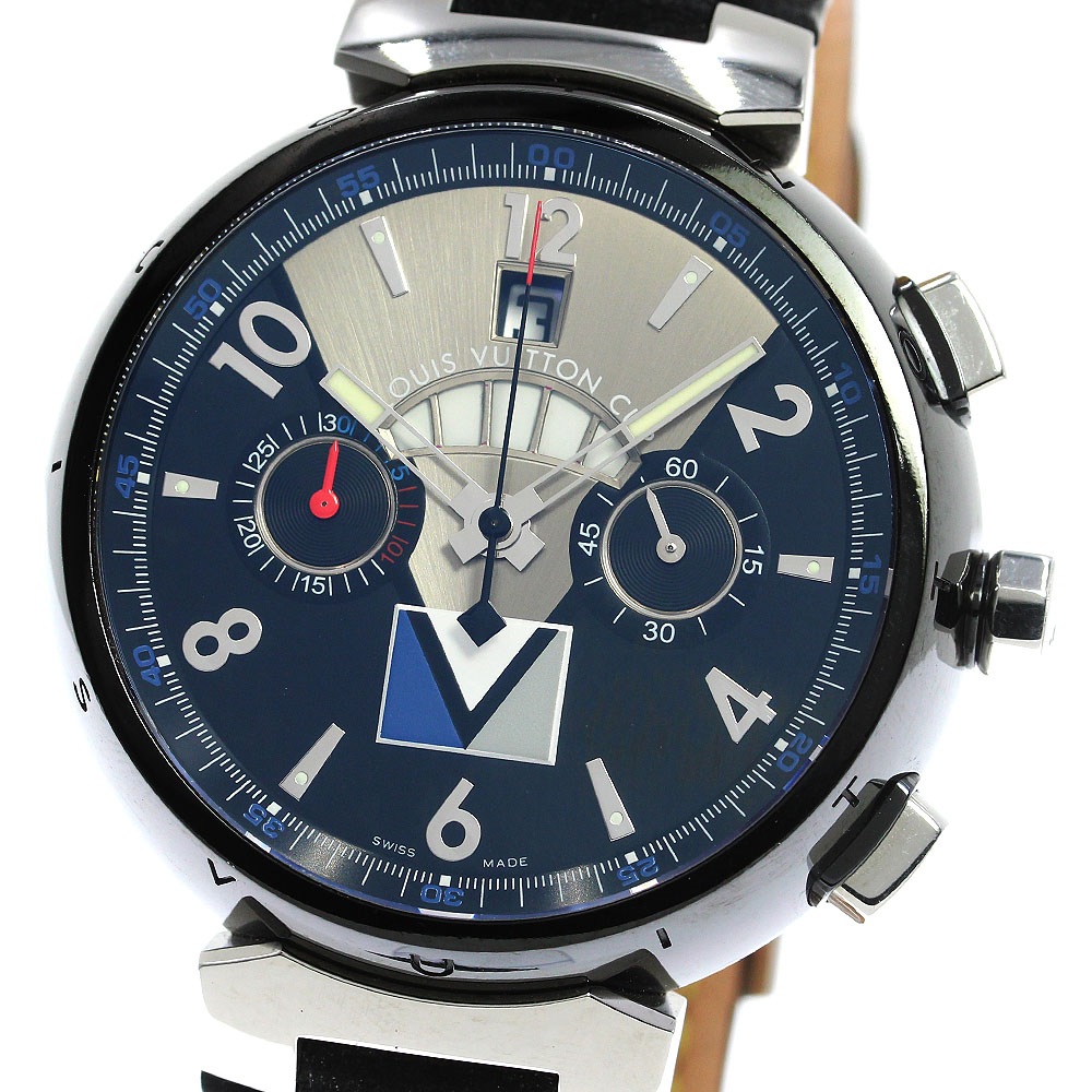 ルイヴィトン LOUIS VUITTON Q102G タンブール レッガタ クロノグラフ 自動巻き メンズ _795405【中古】
