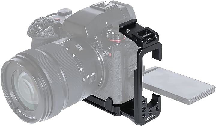 社外品 Panasonic LUMIX S5 / S5Mark II/LUMIX Xに対応 カメラ用L型プレートー405 (ブラック)
