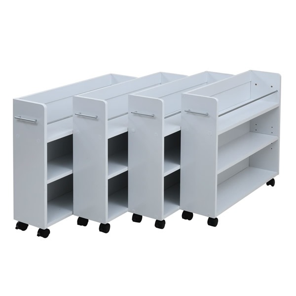 JKプラン 押入れ 収納 ラック 4個セット （1個あたり）幅19.5 奥行78.5 高さ65.5 SGT-0130SET-WH ホワイト