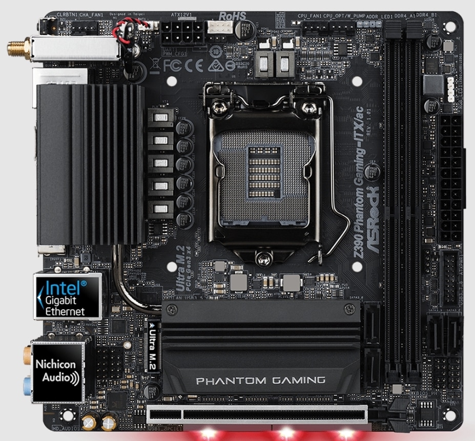ASRock Z390 Phantom Gaming-ITX/ac HDMI Intel Z390 DDR4 LGA1151 Motherboard