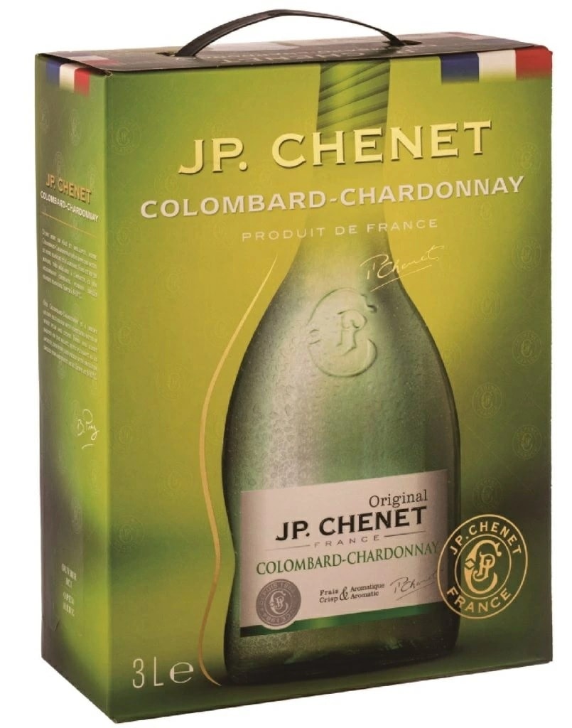【送料無料】JPシェネ シャルドネ 白 3000ml 3L4本[フランス/白/辛口]バックインボックス BIB 箱ワイン ボックスワイン【本州(一部地域を除く)は送料