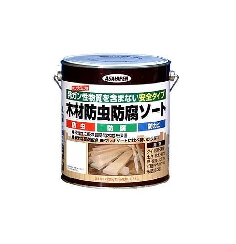 （まとめ買い）木材防虫防腐ソート 2.5L 透明（クリヤ） [x3缶セット]